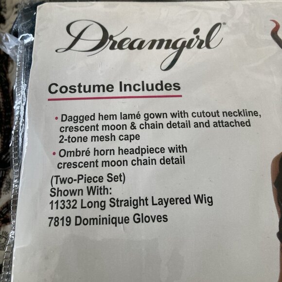 Dreamgirl Costume Halloween Dark Mistress Cosplay Role Play Sz S - Picture 2 of 3